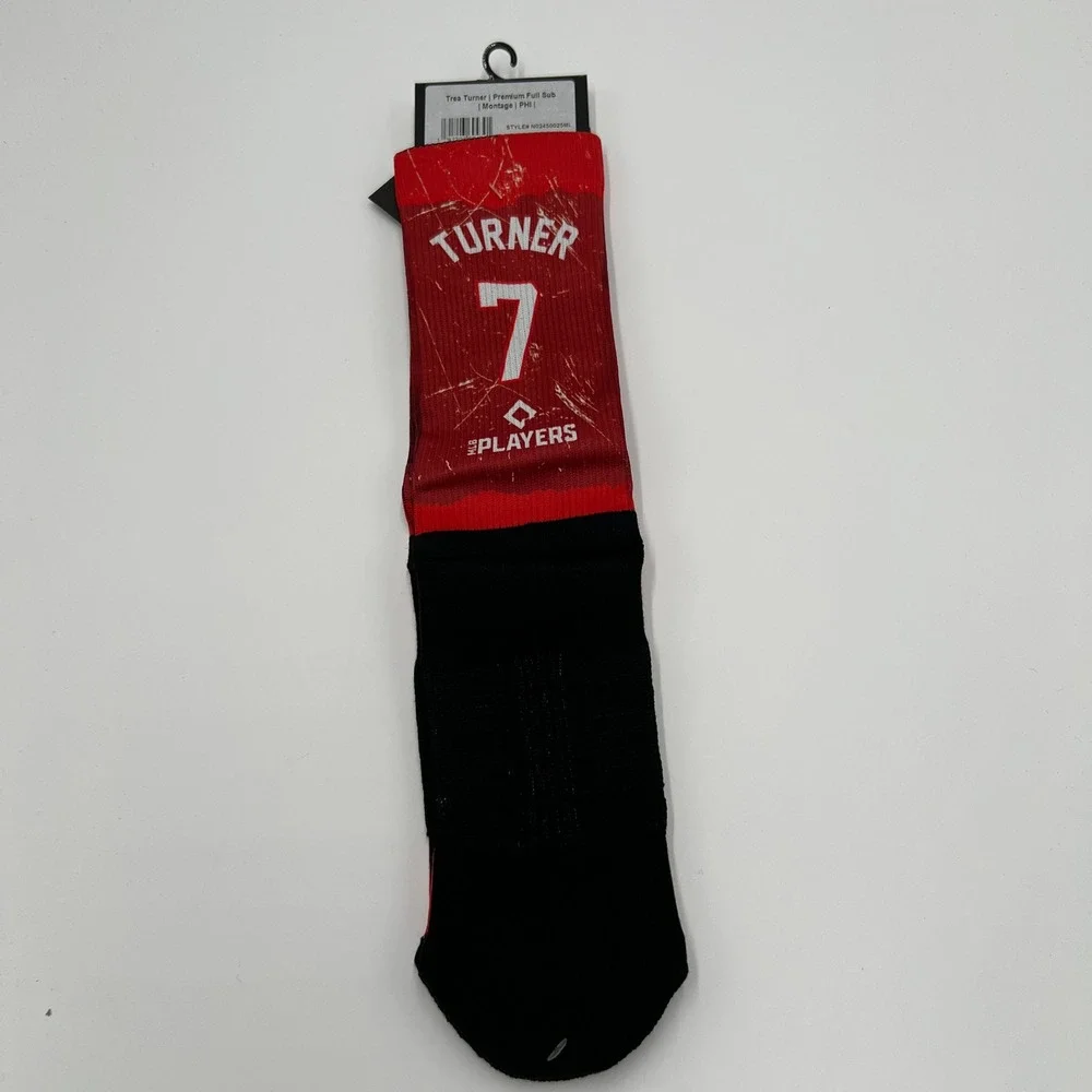 Strideline Trea Turner Philadelphia‎ Phillies MLB Crew Socks M/L New